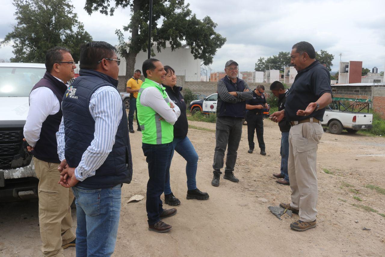 PROTECCIÓN CIVIL, SEGURIDAD PÚBLICA Y SERVICIOS PÚBLICOS SUPERVISAN FUNCIONAMIENTO DE CÁRCAMOS