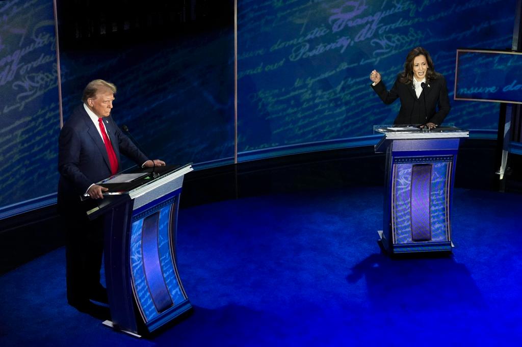 kamala harris donald trump debate filadelfia