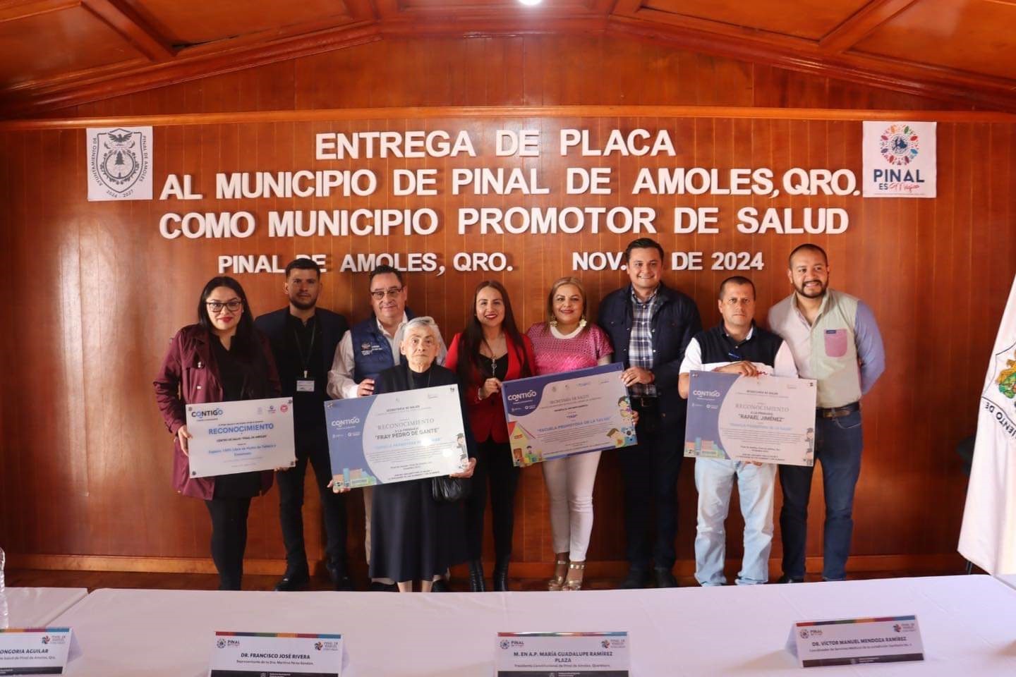 CERTIFICA SESA AL MUNICIPIO DE PINAL DE AMOLES COMO PROMOTOR DE SALUD