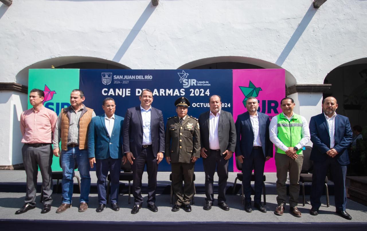 ENCABEZAN SEDENA Y ROBERTO CABRERA ARRANQUE DE LA CAMPAÑA “CANJE DE ARMAS 2024”