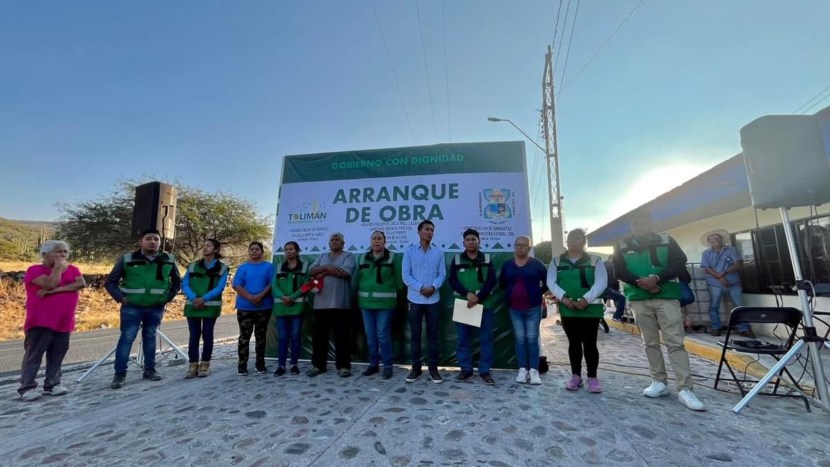 EL PRESIDENTE ALEJO SÁNCHEZ DE SANTIAGO INICIÓ IMPORTANTES OBRAS DE REHABILITACIÓN Y MEJORA EN LA DELEGACIÓN DE SAN MIGUEL, MUNICIPIO DE TOLIMÁN