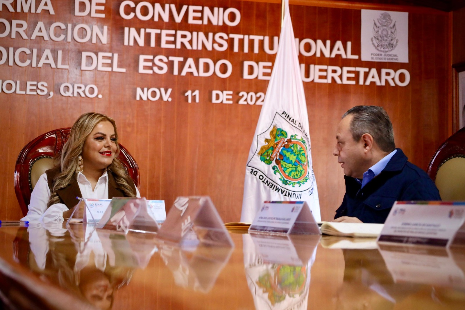 LUPITA RAMÍREZ FIRMA CONVENIO DE COLABORACIÓN CON EL PODER JUDICIAL DEL ESTADO DE QUERÉTARO PARA FORTALECER LA JUSTICIA EN PINAL DE AMOLES.