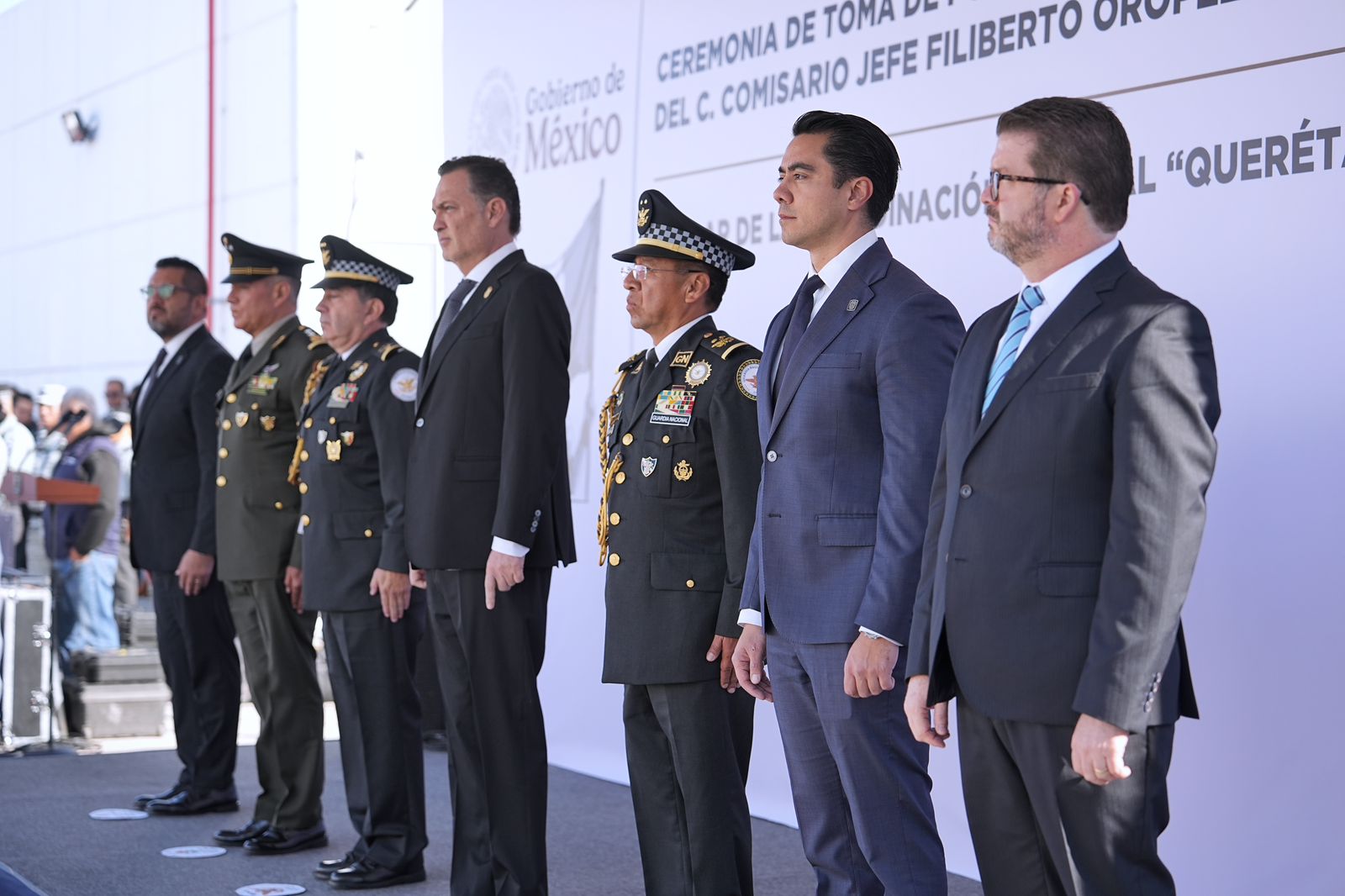 ASISTE FELIFER MACÍAS A LA TOMA DE PROTESTA DEL NUEVO TITULAR DE LA GUARDIA NACIONAL EN QUERÉTARO