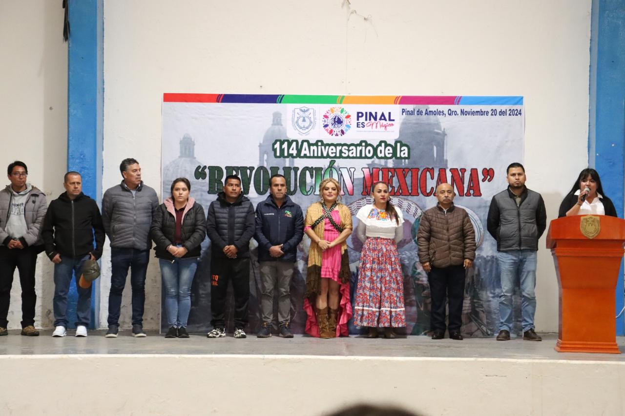 CONMEMORAN EN PINAL DE AMOLES EL 114 ANIVERSARIO DE LA REVOLUCIÓN MEXICANA.