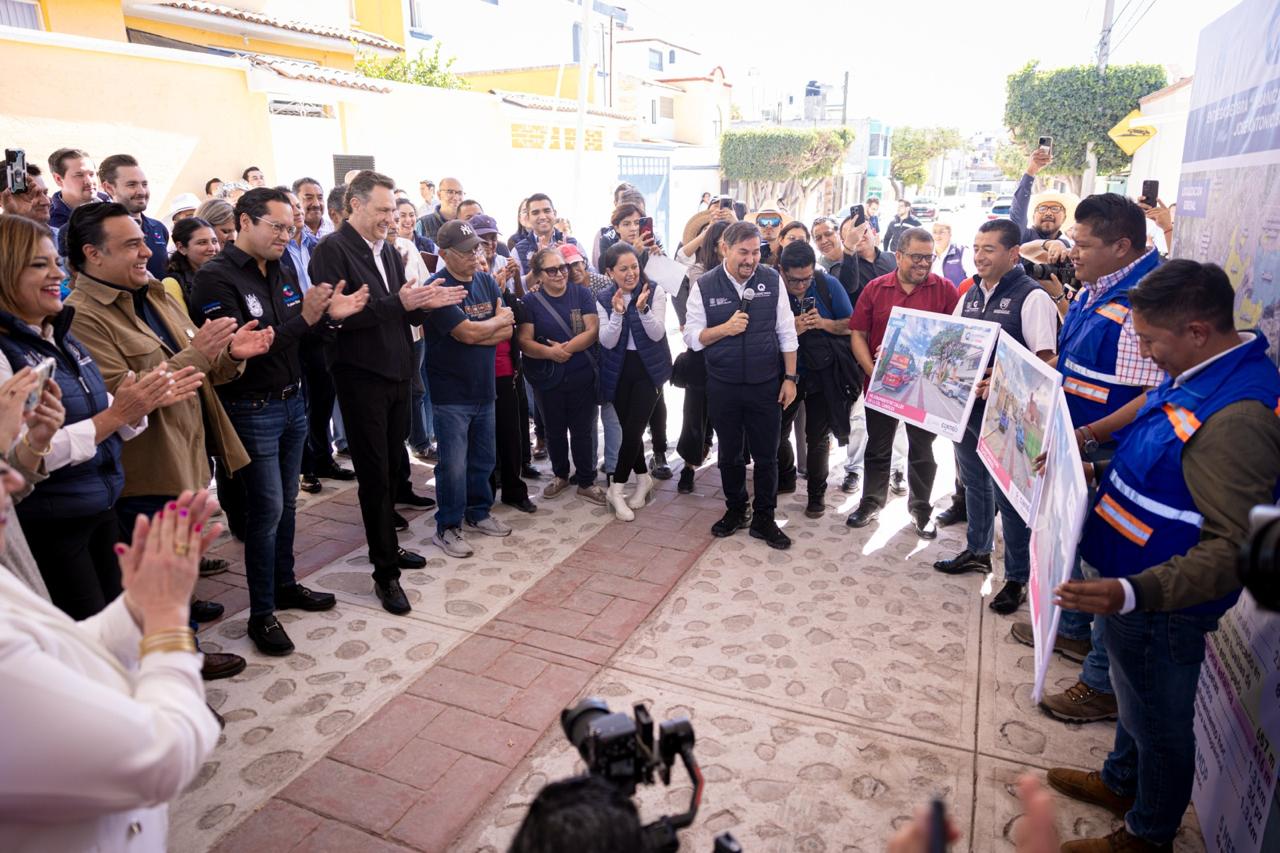 ENTREGA MAURICIO KURI OBRAS DE URBANIZACIÓN EN LA COLONIA CANDILES POR 23.8 MDP