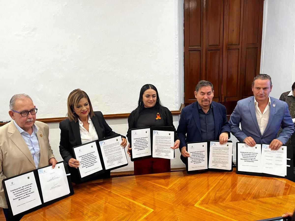 LA PRESIDENTA MUNICIPAL ANA KAREN JIMÉNEZ FIRMA CONVENIO DE COLABORACIÓN CON CEIQ Y SDUOP