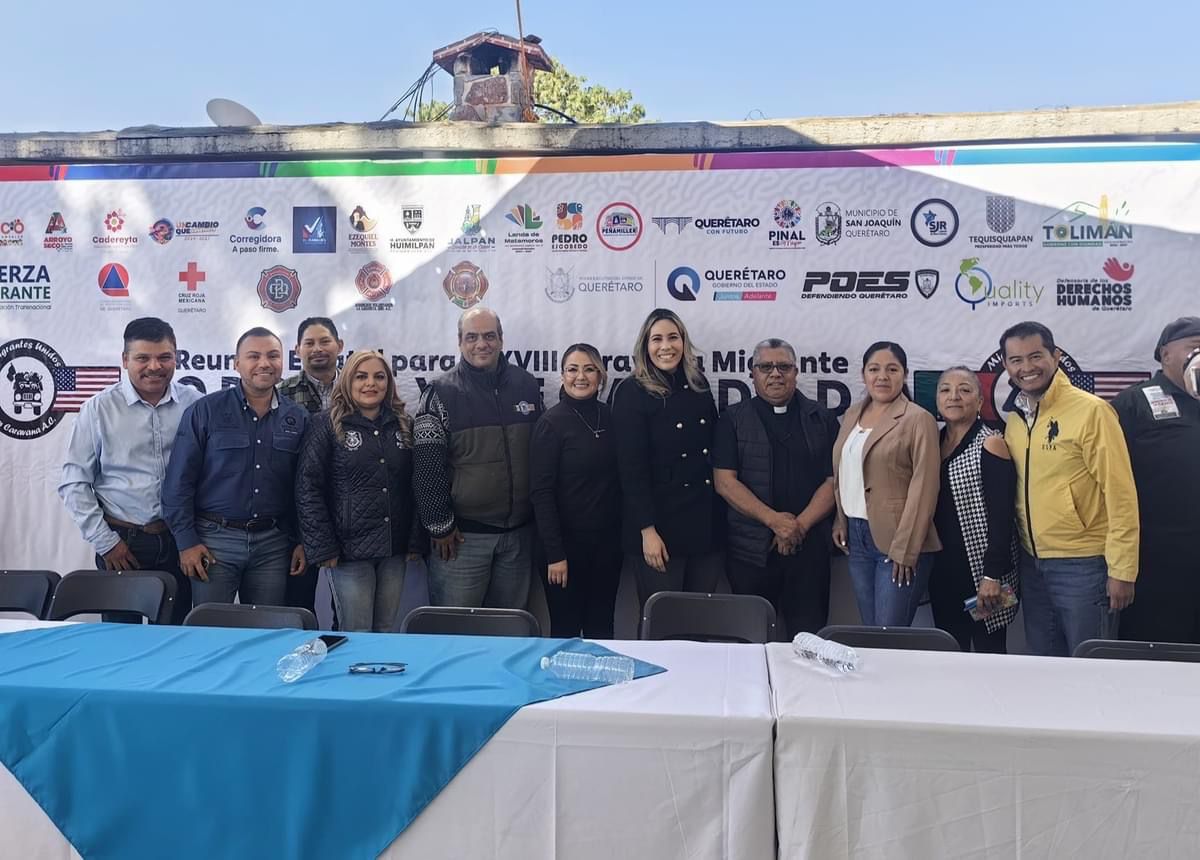 MUNICIPIO DE PEÑAMILLER PRESENTE EN LA REUNIÓN INFORMATIVA PARA ALISTAR LA “18VA CARAVANA DE MIGRANTES DEL ESTADO DE QRO”.