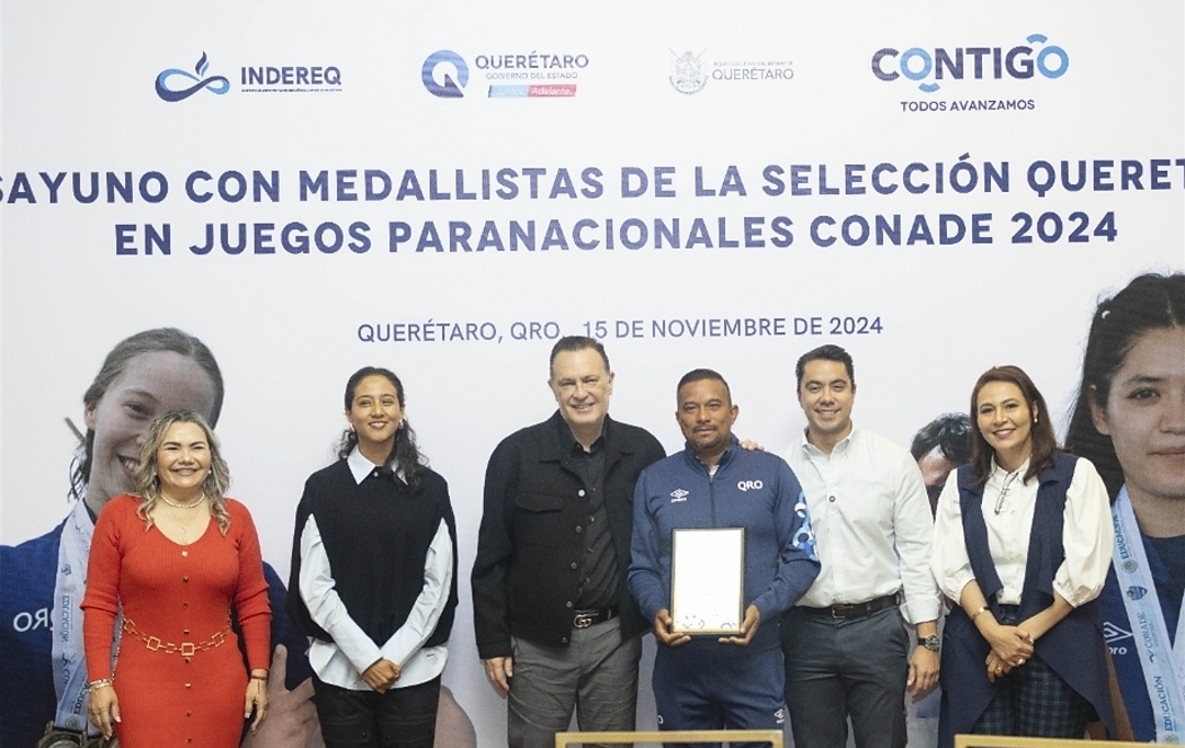 ENTREGA GOBERNADOR RECONOCIMIENTOS A MEDALLISTAS DE LOS PARANACIONALES CONADE 2024