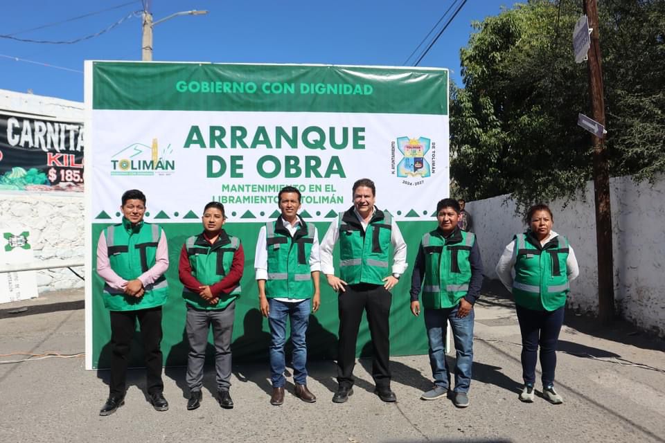 ARRANQUE DE OBRA PARA EL REENCARPETAMIENTO DEL LIBRAMIENTO MUNICIPAL DE TOLIMÁN