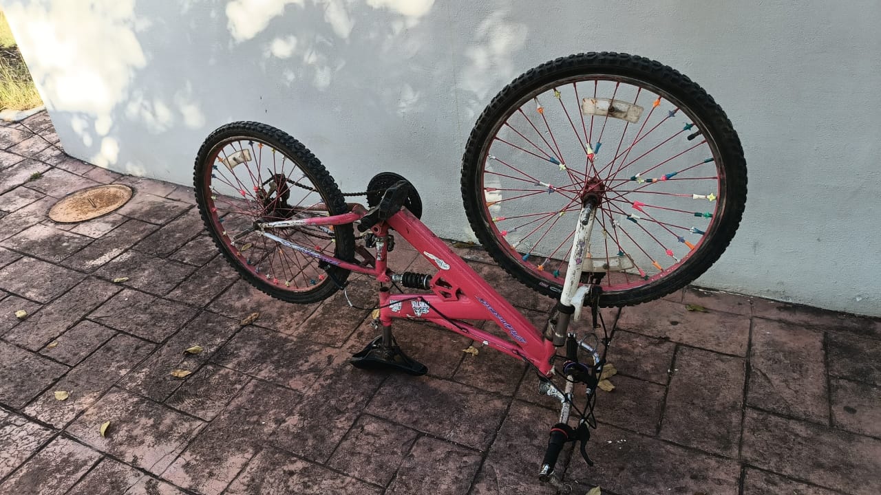 ELEMENTOS DE SEGURIDAD PÚBLICA RECUPERAN BICICLETA ROBADA EN LANDA DE MATAMOROS