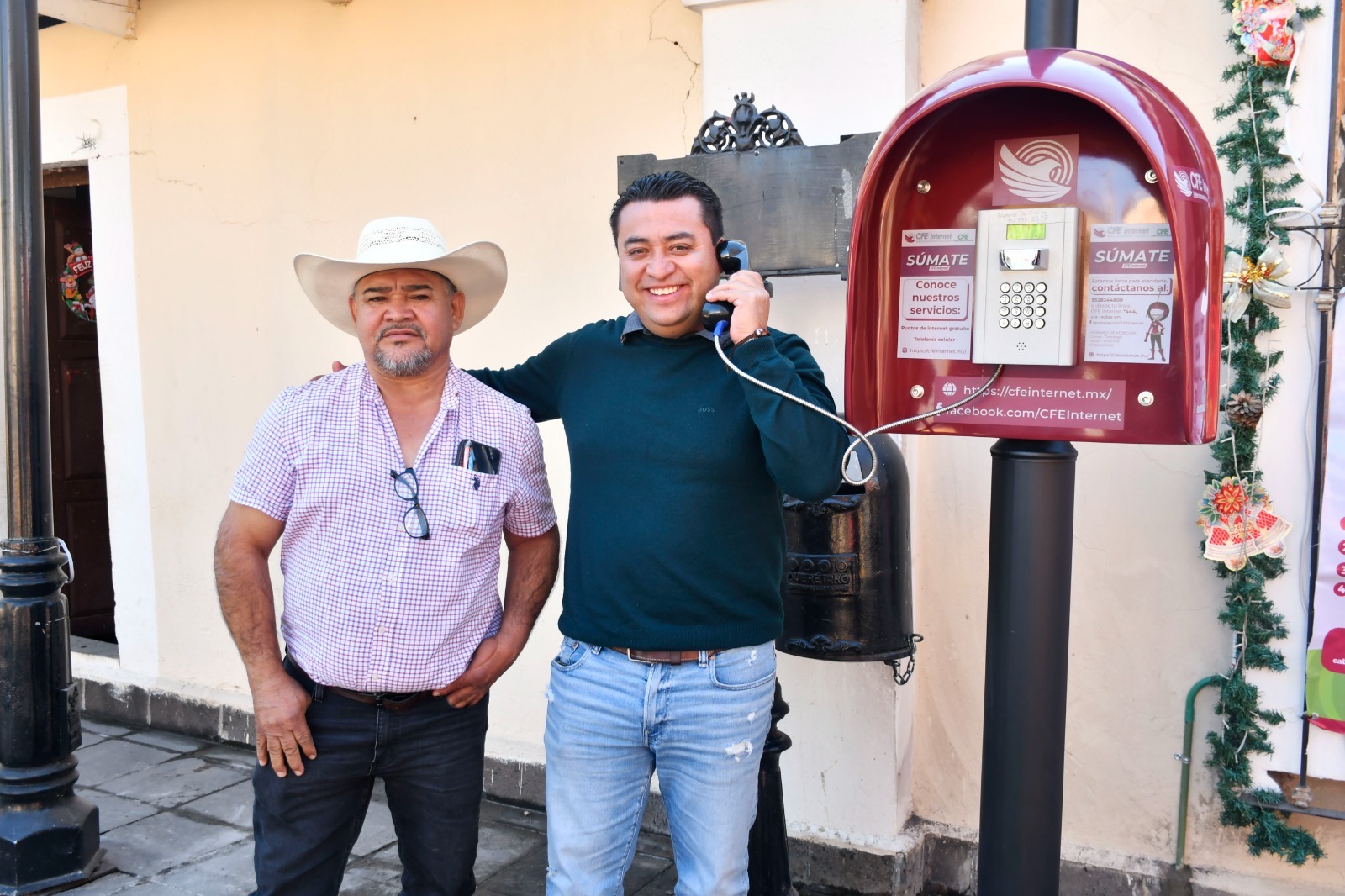 SE INAUGURA LA PRIMERA CABINA TELEFÓNICA GRATUITA EN LA DELEGACIÓN DE TANCOYO, JALPAN DE SERRA