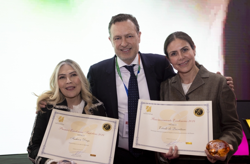 RECIBE QUERÉTARO PREMIOS EXCELENCIAS EN FITUR