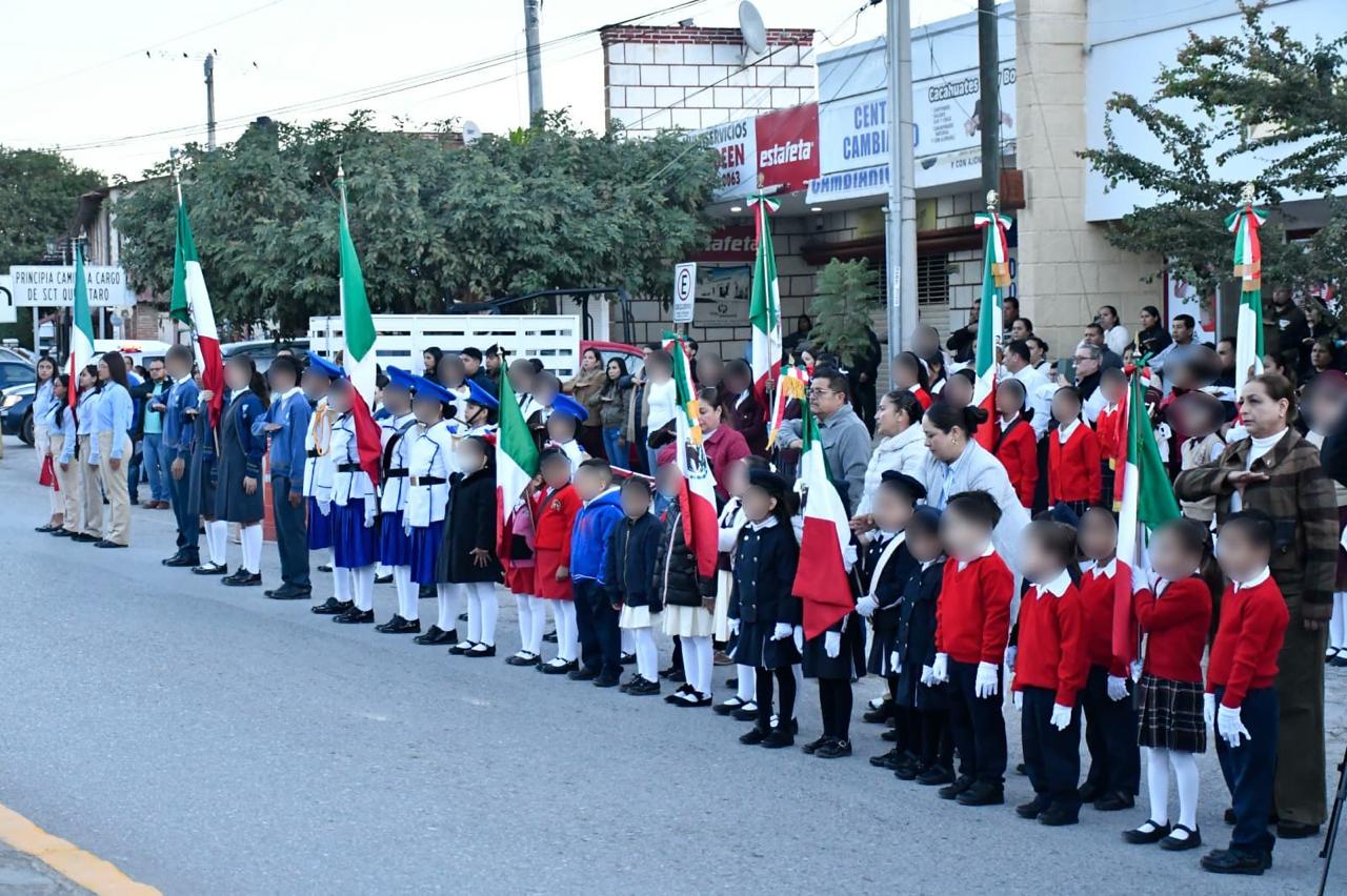 CONMEMORAN EL DÍA DE LA BANDERA EN JALPAN DE SERRA