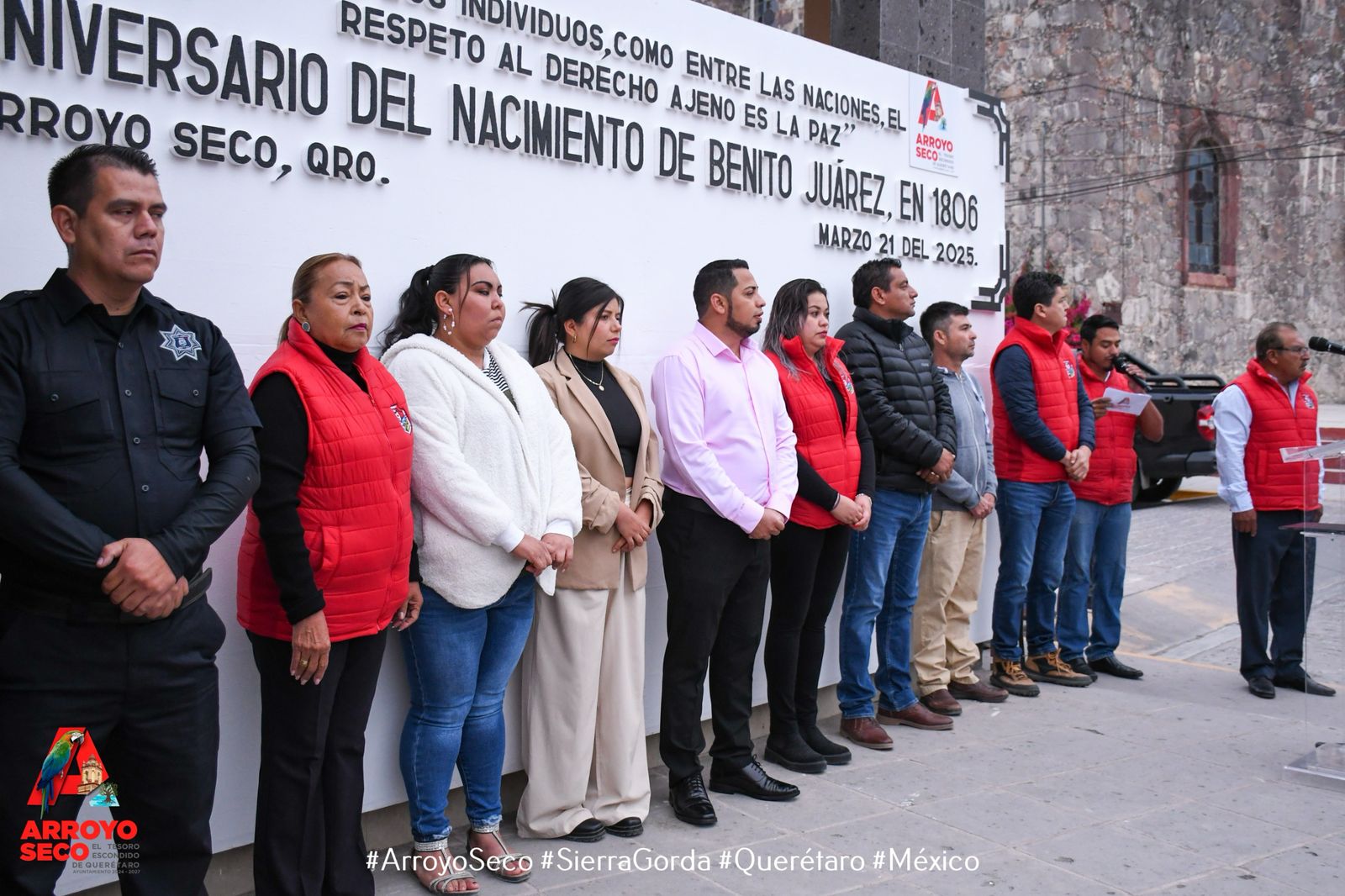 EL GOBIERNO MUNICIPAL DE ARROYO SECO CONMEMORA EL NATALICIO DE BENITO JUÁREZ, RECORDANDO SU LEGADO DE JUSTICIA Y RESPETO